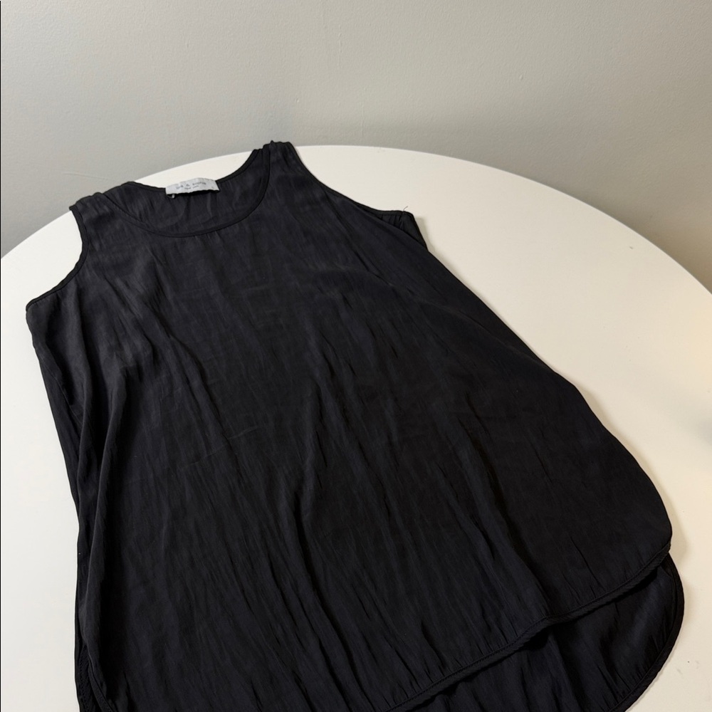 Lola & Sophie Black‎ Layered Sleeveless Tank Top - Picture 4 of 5